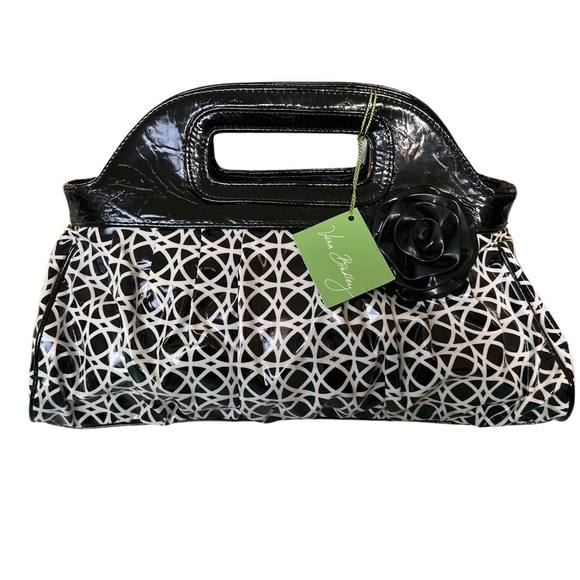 Vera Bradley NWT Got It Handled Night and Day Matching Clutch Wallet Black White - Picture 3 of 16